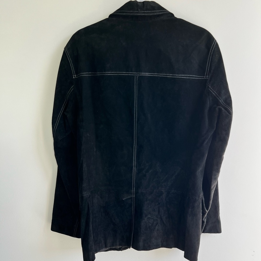 Danier | Black Suede Blazer Style Jacket - Picture 2 of 3